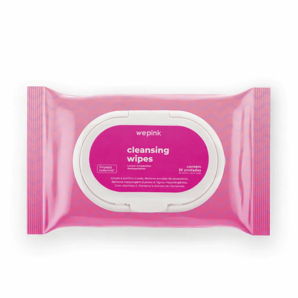 Cleansing Wipes Lenço Umedecido Demaquilante 25 un. - Wepink