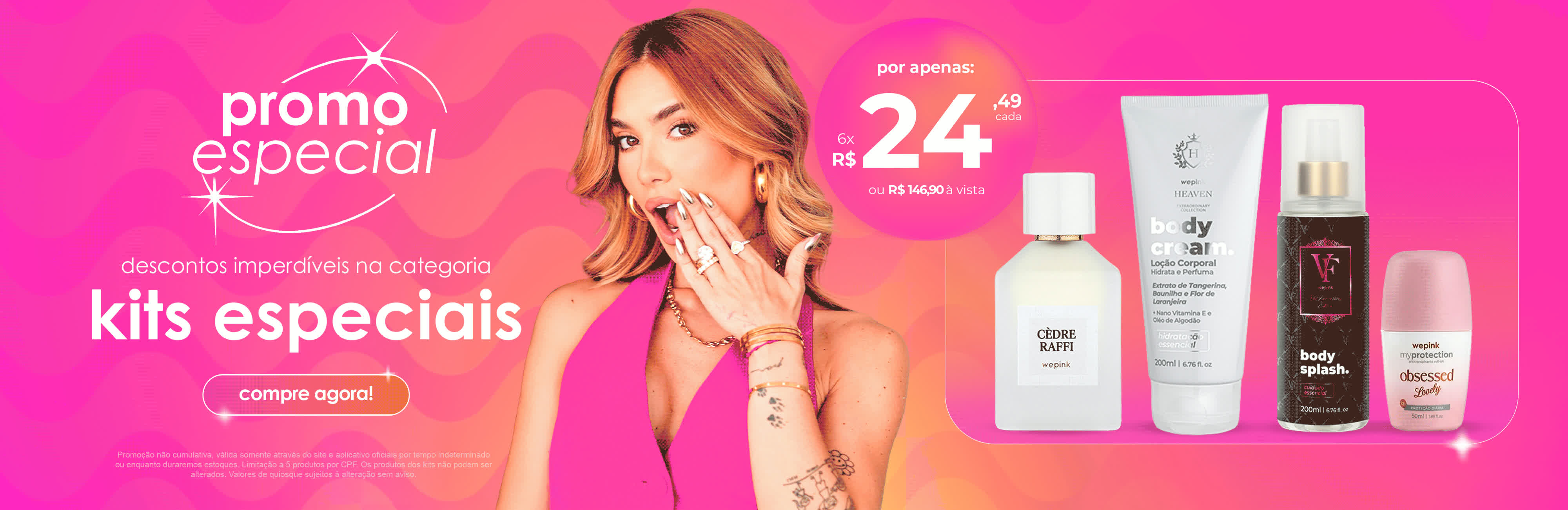 Promo especial de kits Wepink
